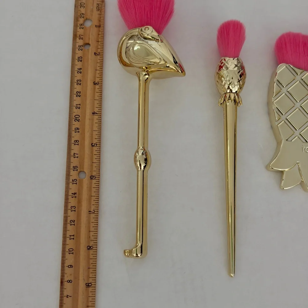 Tarte Pink and Gold Tropical Makeup Brush Set